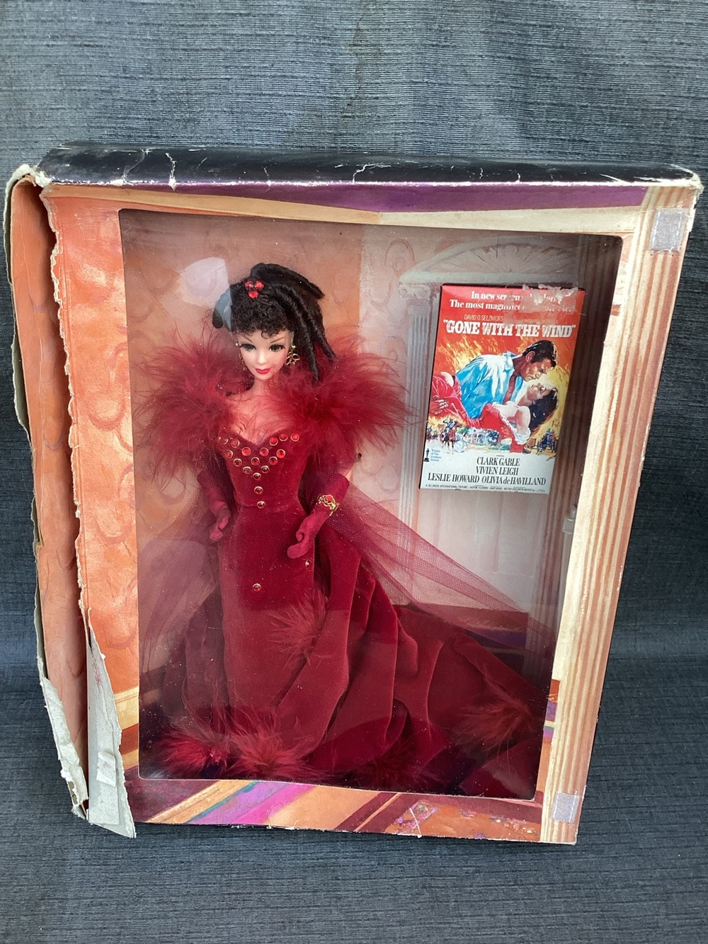 Gone with the Wind Scarlett O'Hara Doll New  Red Velvet Dress 1994